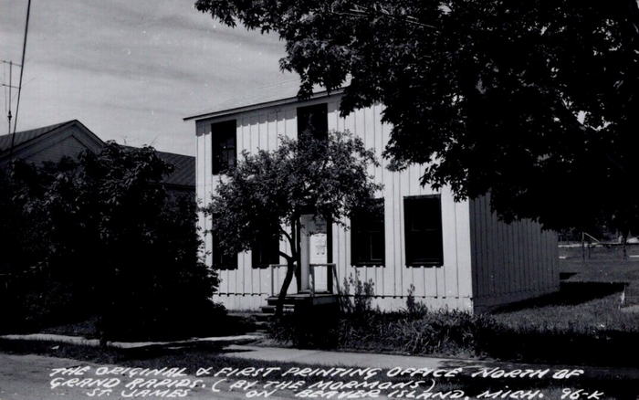 St. James (Beaver Island) - Old Postcard (newer photo)